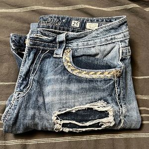 Size 25 boyfriend ankle miss me jeans
